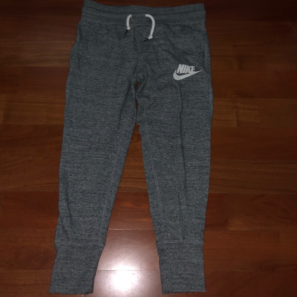 Gray Nike Cropped Joggers